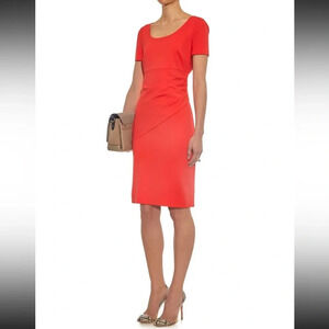 Diane Von Furstenberg DVF Coral Bevina Scoopneck Sheath Dress Size 6 Career Wear